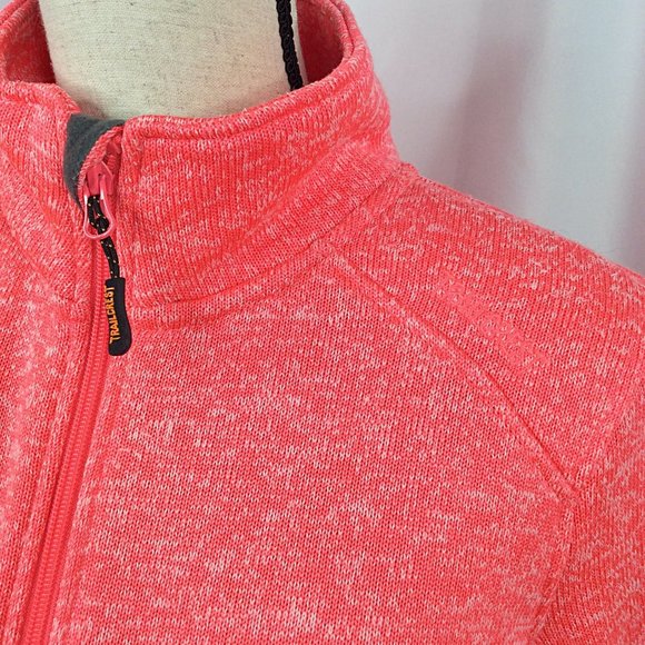 Trail Crest Fleece Jacket Womens Size Medium Hunting Blaze Pink Full Zip - Picture 7 of 10